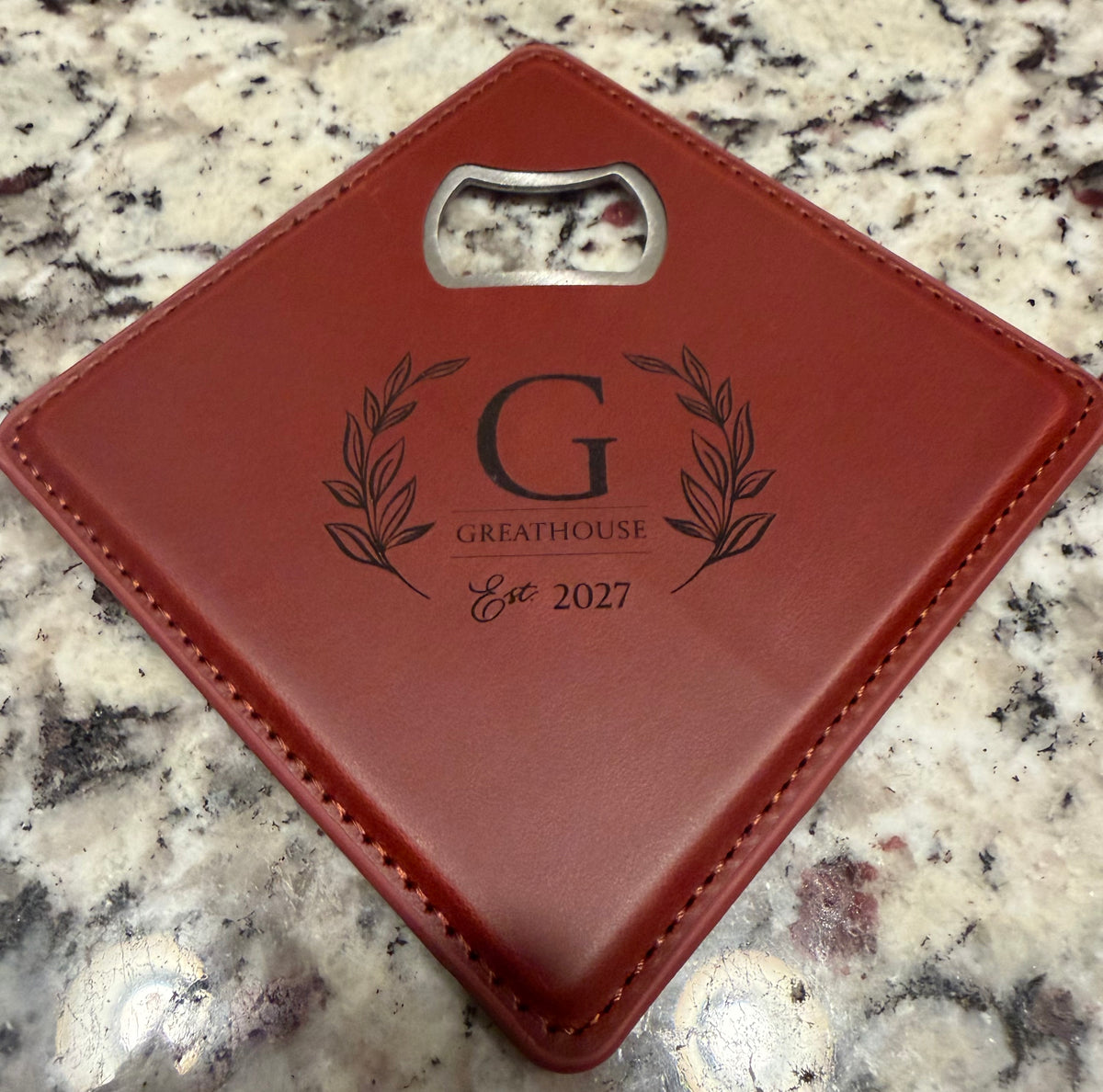 Laserette®️ Bottle Opener Coaster