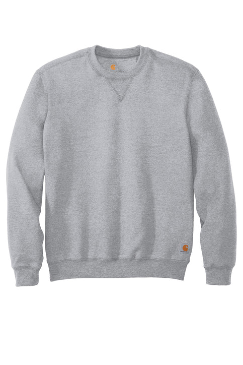 Carhartt® Midweight Crewneck Sweatshirt. CTK124 Heather Grey