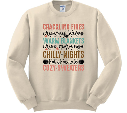 'Fall Crackling Fires Sweatshirt S-5X