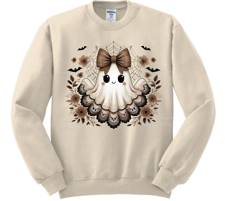Halloween Lace Ghost Size S-XL