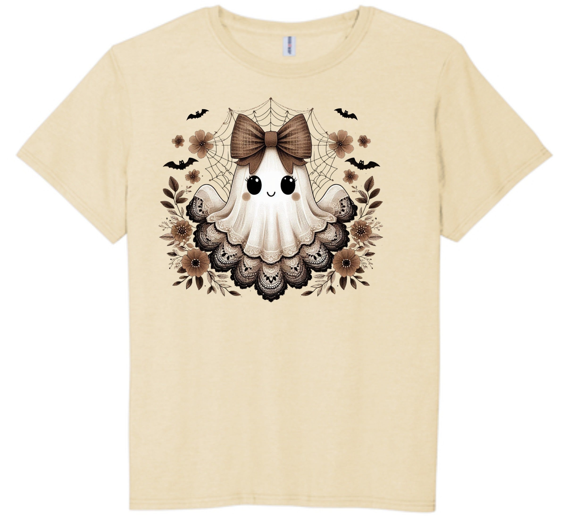Halloween Lace Ghost Size 2X-4X Tee