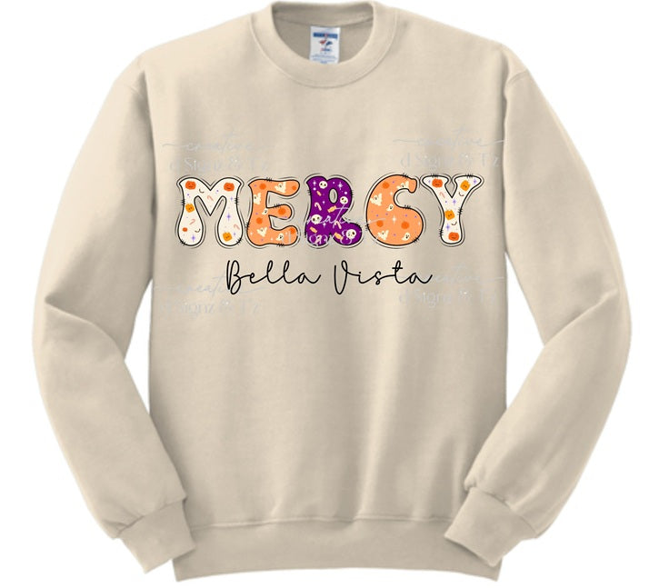Halloween Company Name & Location Sweatshirt Size S-XL