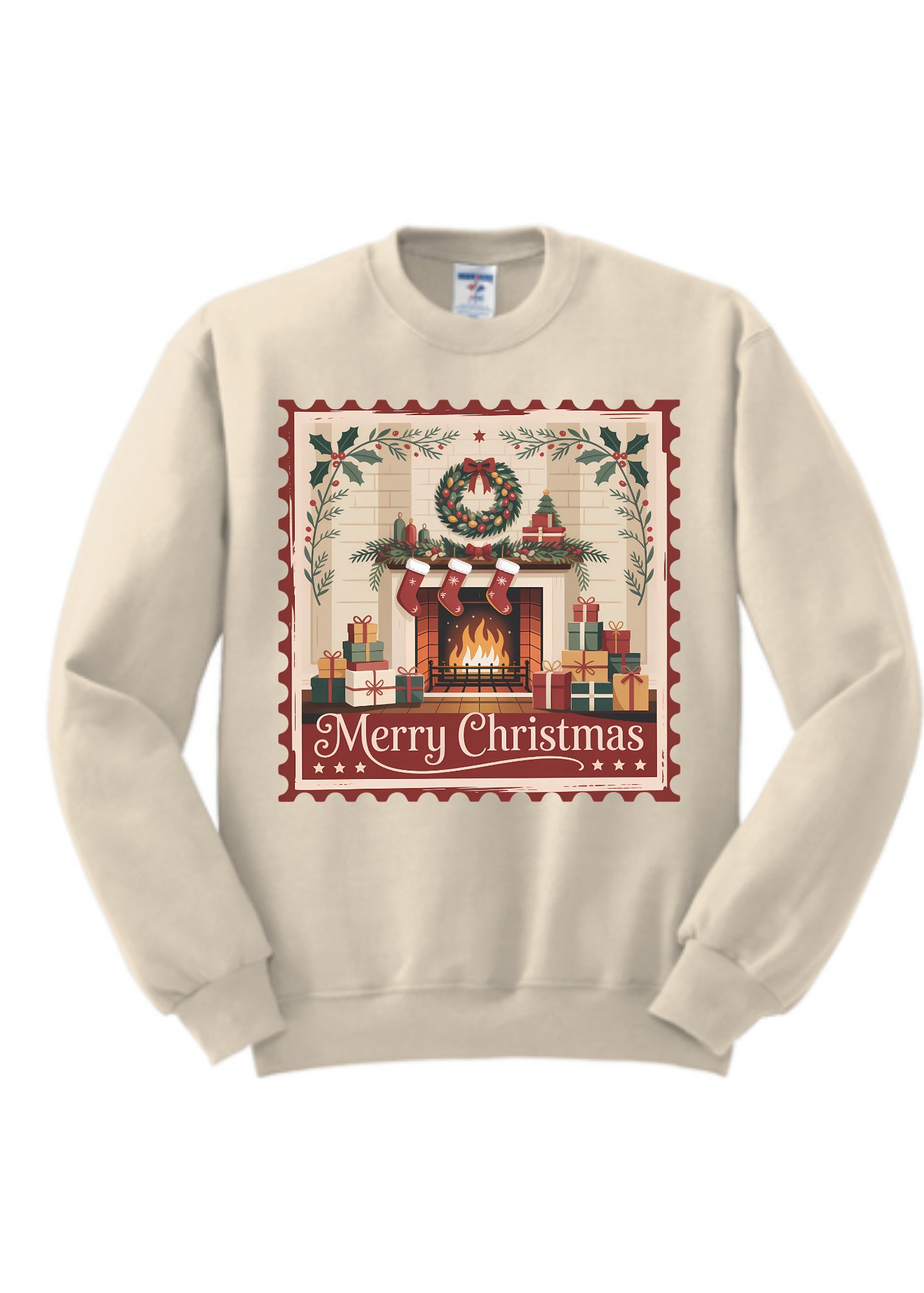 'Merry Christmas Stamp Sweatshirt