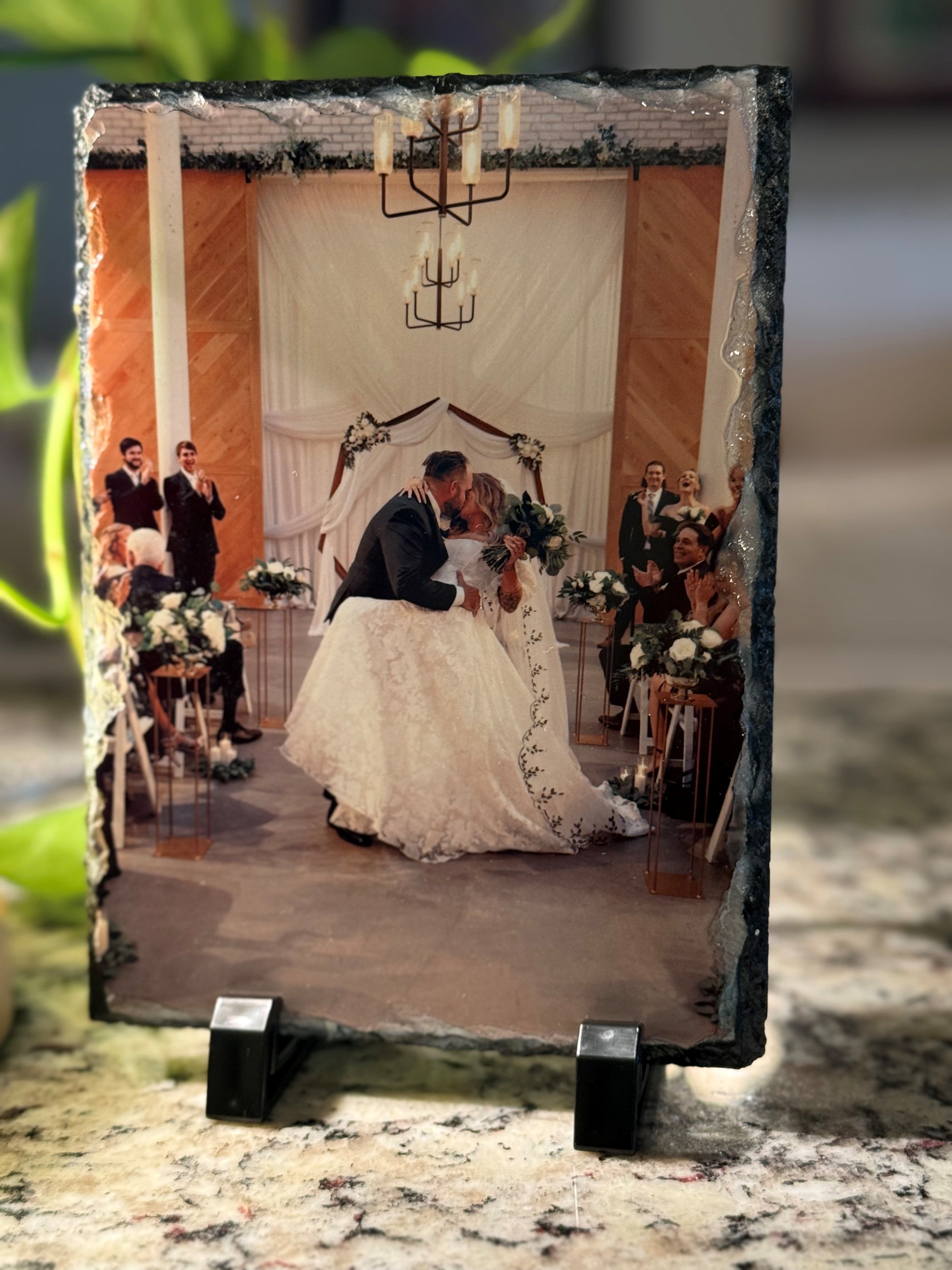 Custom Slate Photo Frame 5x7