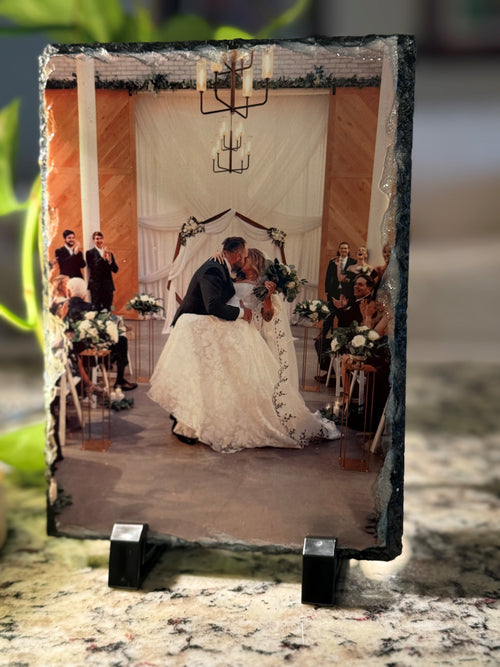 Custom Slate Photo Frame 5x7