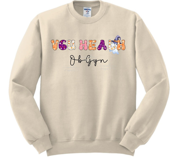 V Halloween Company Name & Location Sweatshirt Size 2x-4x